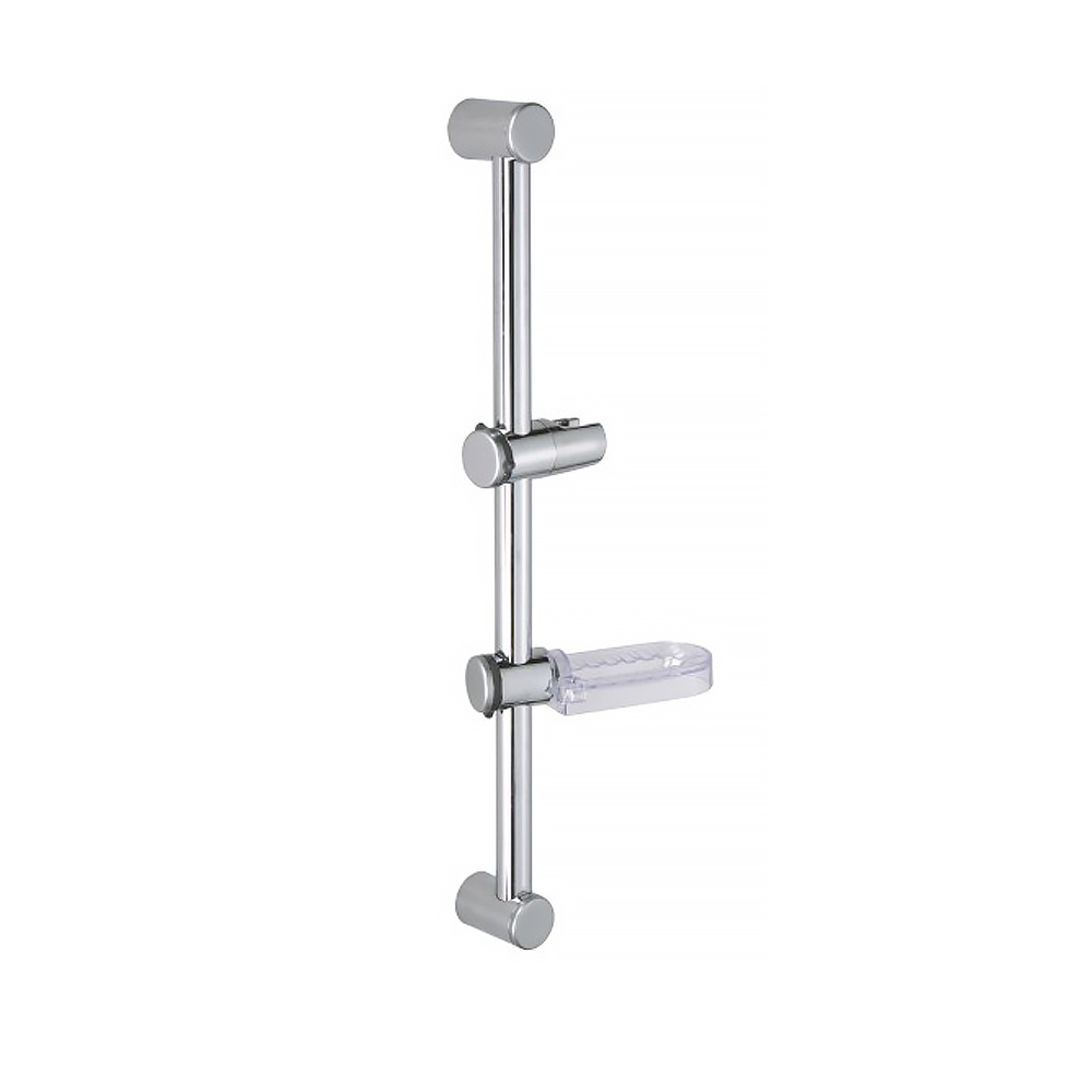 Stainless Steel Shower Slide Bar with Soap Box