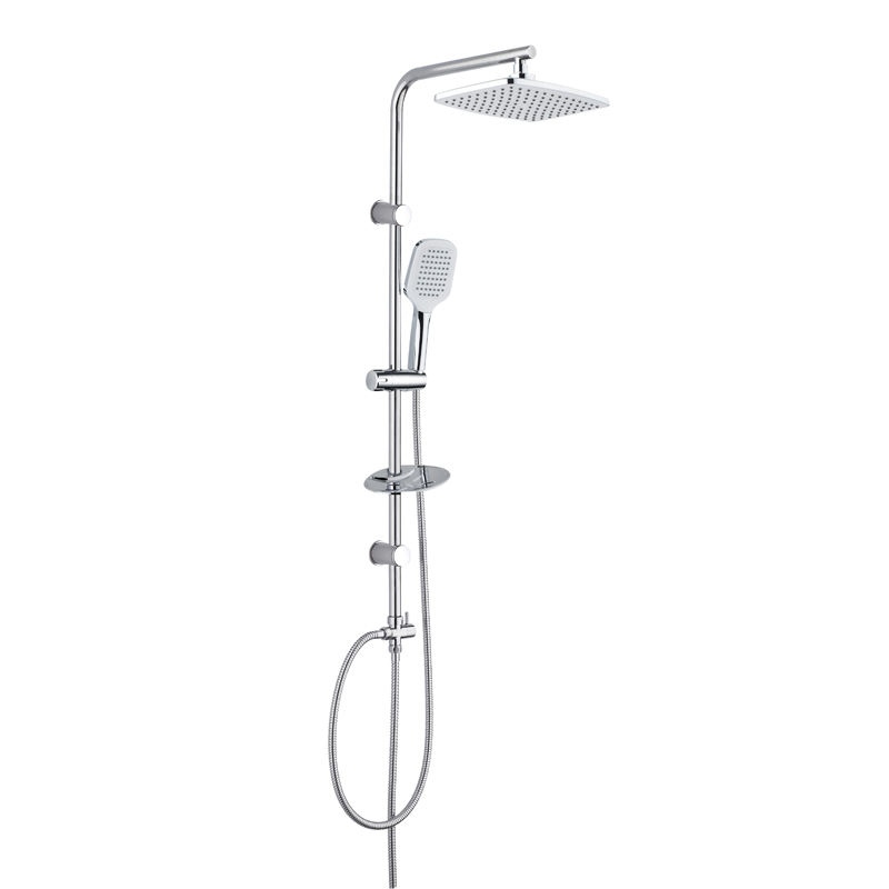 Bathroom adjustable aluminized shower set