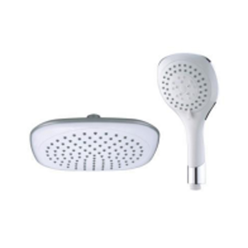 ABS plastic round bathroom overhead shower