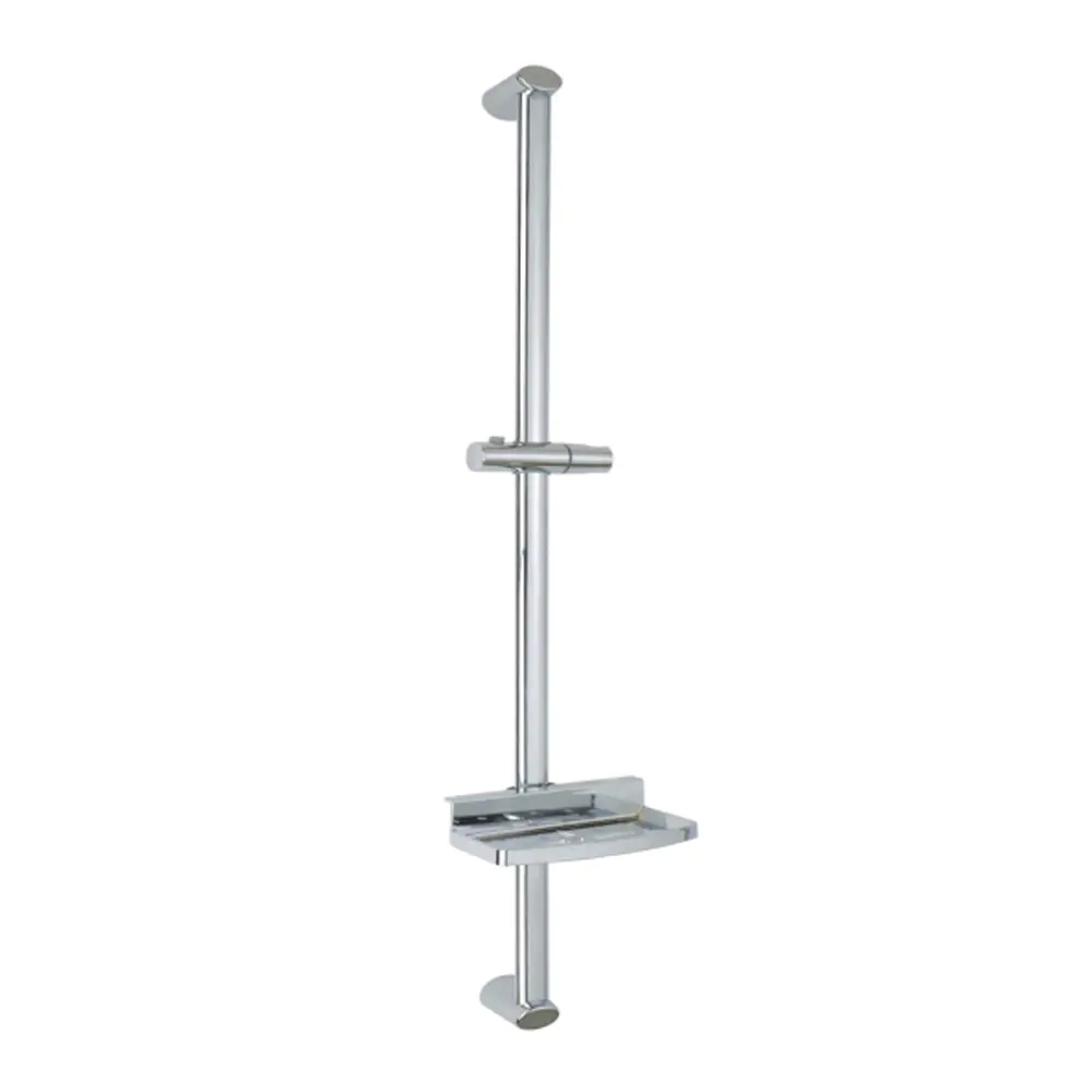Sluminized Shower Wall Rail Slide Bar with Soap Dish