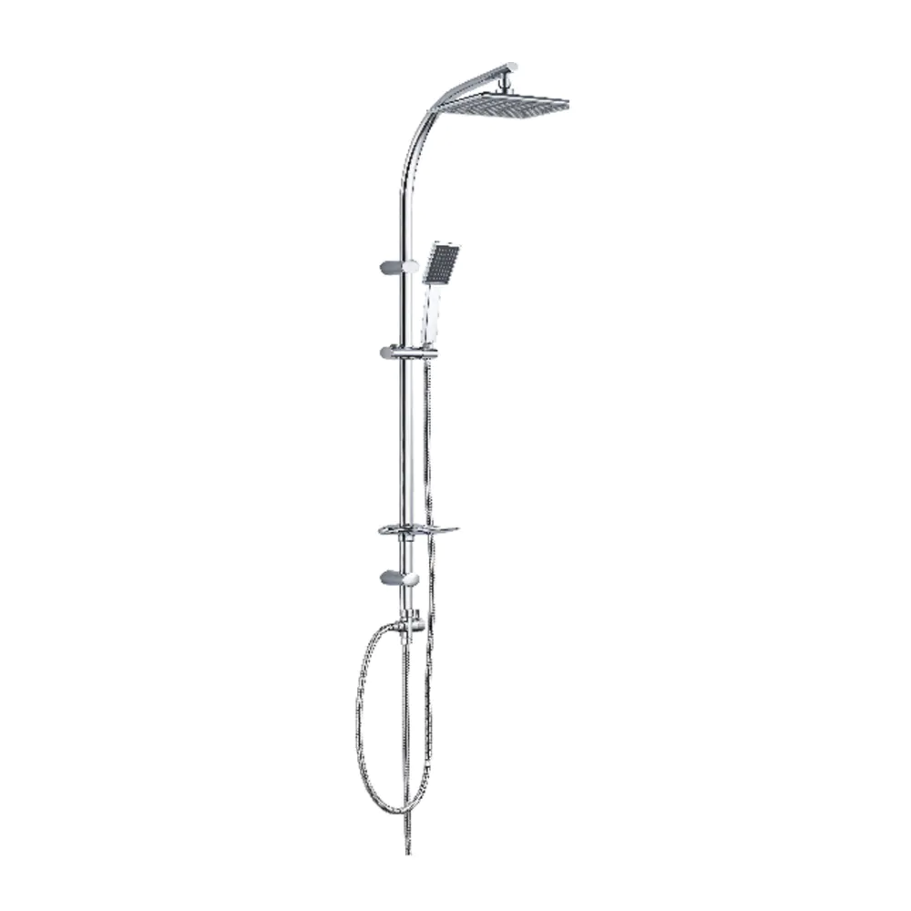 Bathroom accessories square shower set