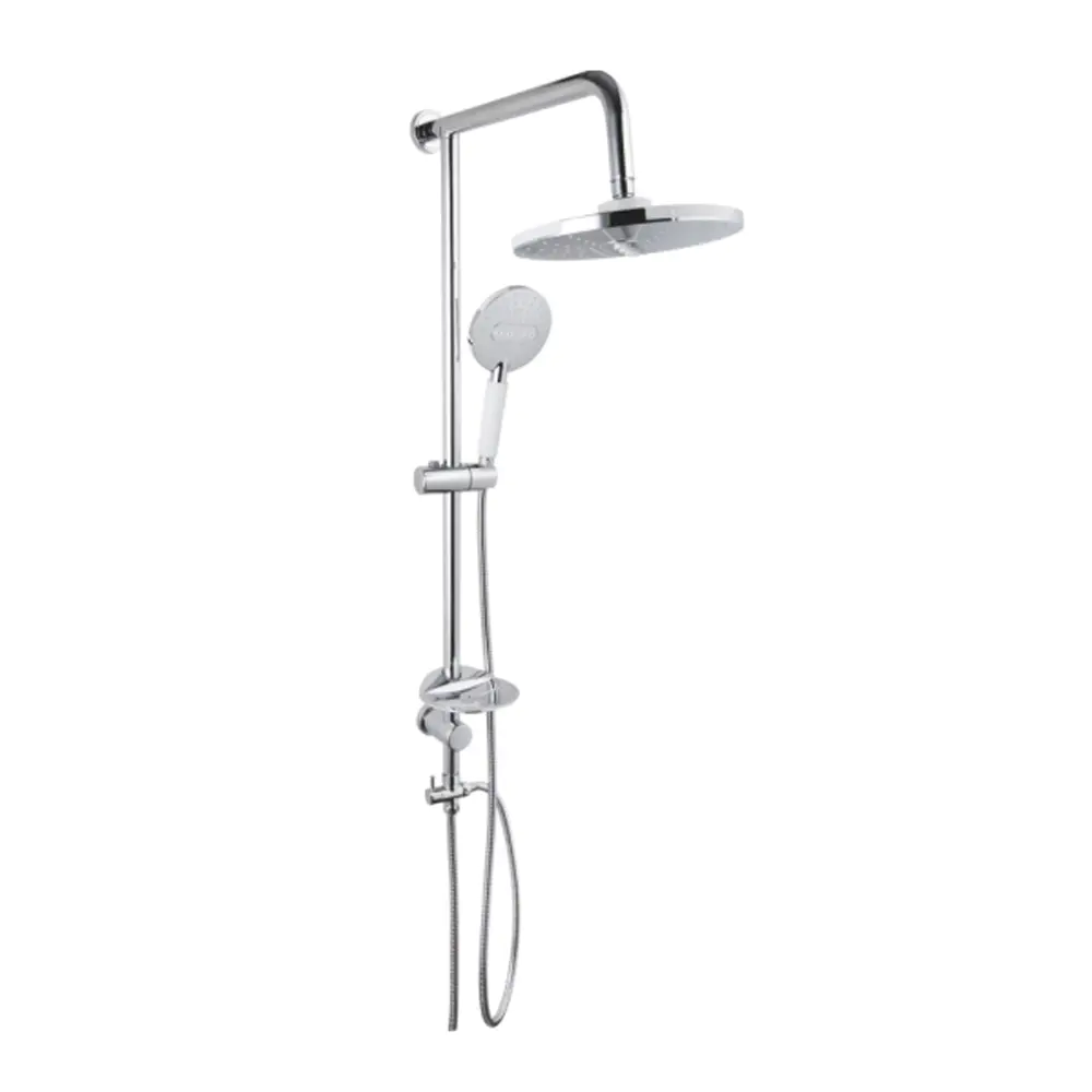Adjustable water-saving stainless steel shower set