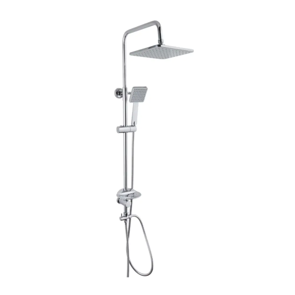 Hot selling square slide rod shower set