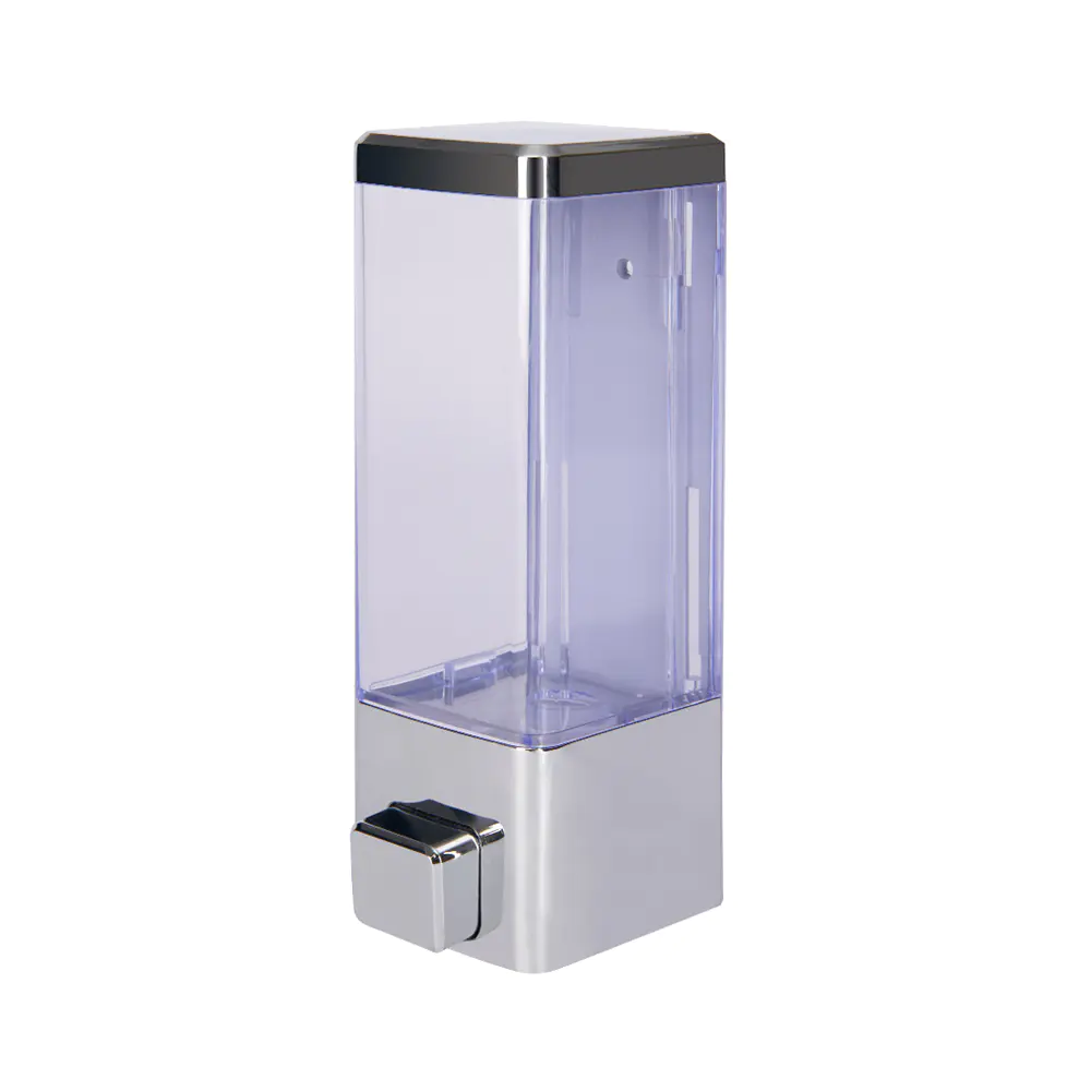 Plastic hand soap dispenser square mounting soap dispenser