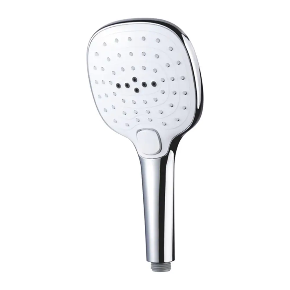 3 Function Bathroom Chrome ABS Square Shape Hand Held Shower Hand